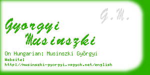 gyorgyi musinszki business card